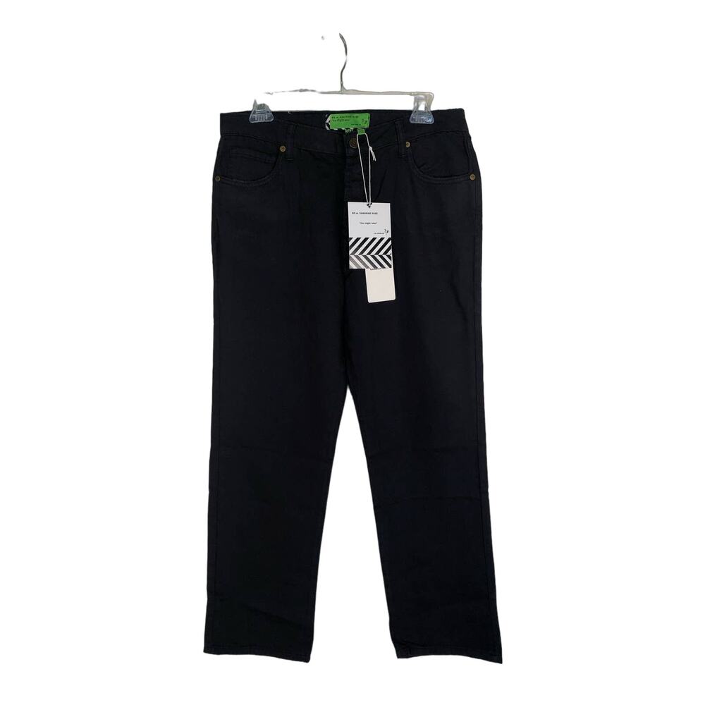 Sandrine Rose x Free People Navy French Worker Fly Button Straight Leg Jeans- 31